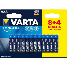 VARTA LONGLIFE POWER AAA BLI12 (8+4) (20pz)